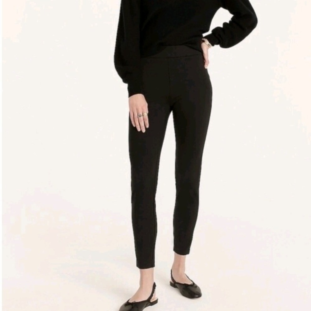 J.Crew Pixie Pant Black Heather Stretch Back Zip Ankle‎ Pants 8S Short NWOT $109